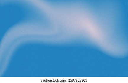 A blue sky with a white cloud noise texture Background