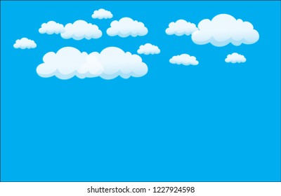 Blue sky with white clouds