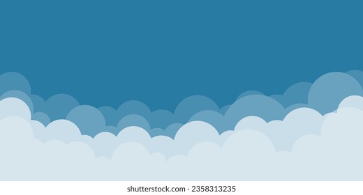 Blue sky with white clouds background.