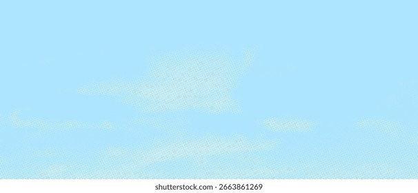 Blue sky with white clouds. background. Vector illustration.
