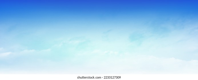 Blue sky and white soft clouds floated in the sky on a clear day. Beautiful air and sunlight with cloud scape colorful. Sunset sky for background.