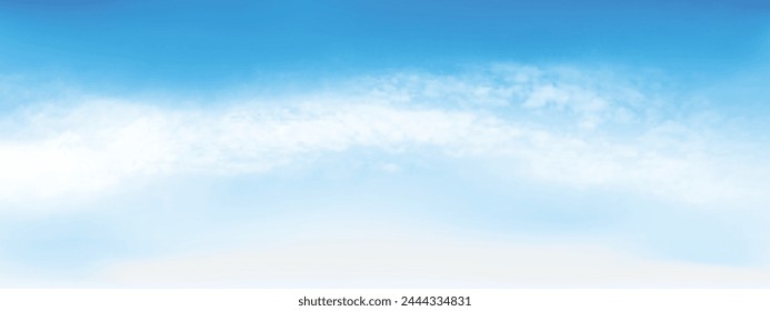 Blue sky and white soft clouds floated in the sky on a clear day. Beautiful air and sunlight with cloud scape colorful. Soft blue sky for background.
