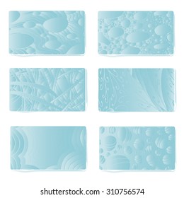 blue sky and white vintage business cards vector zentangl template