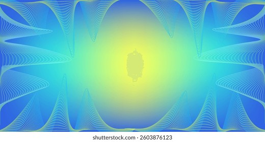 blue sky yellow gradient technology background, digital  communication template, illustration element, banner poster cover pattern vector line