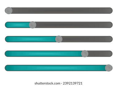 Blue slider bar. vector illustration