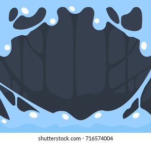 Blue slime background, vector illustration.