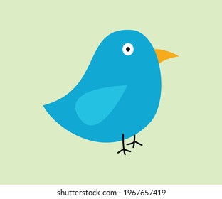 Blue small Birds vector art