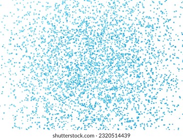 Blue small square dots abstract background. Vector design