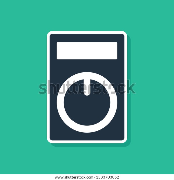 Blue Smart Home Icon Isolated On Stock Vector Royalty Free