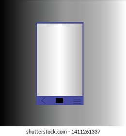 Blue Smart Phone with Gradient Background
