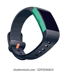 icono de tecnología de gadgets para reloj inteligente azul aislado