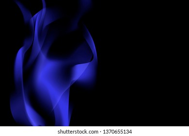 Blue smoke abstract background vector