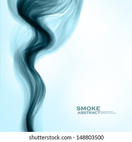 Blue smoke background. Abstract  vector illustration eps10