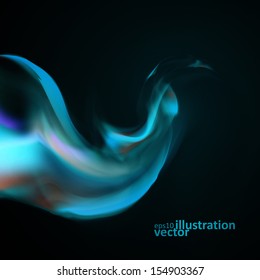 Blue smoke background. Abstract  vector illustration eps10