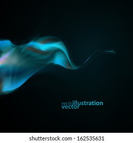 Blue smoke background. Abstract  vector illustration eps10