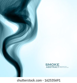 Blue smoke background. Abstract  vector illustration eps10