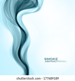 Blue smoke background. Abstract  vector illustration eps10