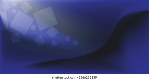 Blue smoke dark background, abstract pattern Simple, modern design for covers, business cards, brochures or product displays.