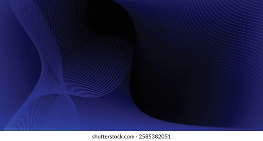 Blue smoke dark background, abstract pattern Simple, modern design for covers
