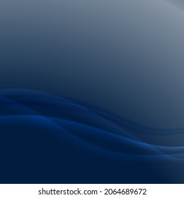 Blue smoke gradient futuristic liquid background. Light speed swoosh fantasy wave border. Vector illustration