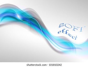 blue smoke on the light background