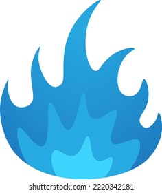 Blauer Rauch auf weißem Hintergrund.