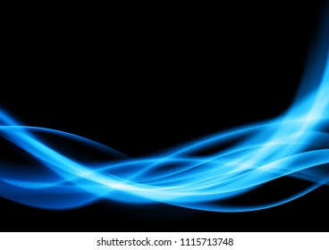 Blue smoke shadow transparent speed lines layout template. Vector illustration