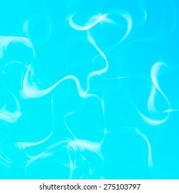 Blue smoky water vector background