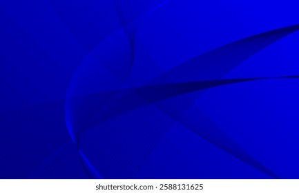 blue smooth lines wave curve on soft gradient abstract background