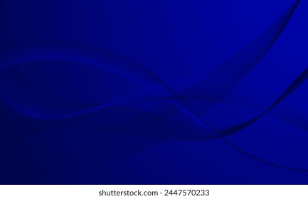 líneas suaves azules ondean curvas sobre fondo abstracto degradado