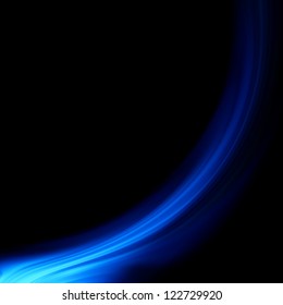 Blue smooth twist light lines background. EPS 8 vector file included
