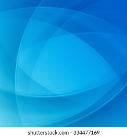 Fondo vectorial de líneas de luz de giro liso azul. Es bueno para el diseño de folletos, presentaciones, banner publicitario, volante o póster.