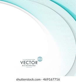 blue smooth wave background illustration