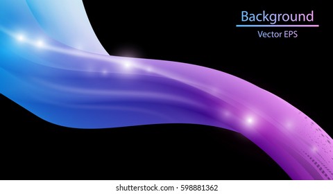 Blue Smooth wave stream