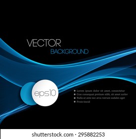  Blue Smooth wave stream line abstract header layout. Vector illustration