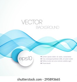  Blue Smooth wave stream line abstract header layout. Vector illustration