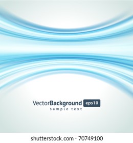 Fundo de vetor de onda suave azul