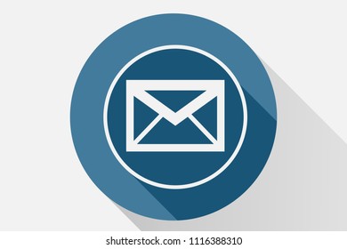 Blue sms icon.