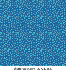 Blue Snake Skin Vector Seamless Pattern. Awesome for classic product design, fabric, backgrounds, invitations, packaging design projects. Surface pattern design.