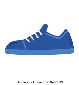 blue sneaker fitness accesory icon isolated