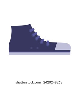 Blue Sneaker Icon Vector Illustration