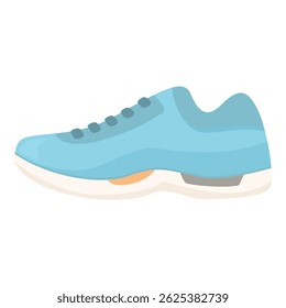 Blue sneaker, promoting a healthy lifestyle through sports and fitness activities