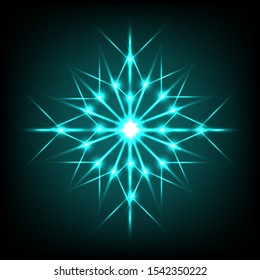 blue snow background. black background.vektor
