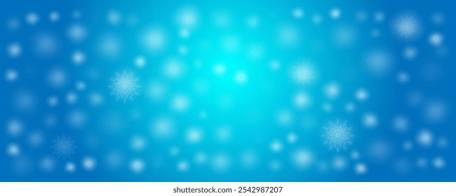 Blue snow background. Christmas winter background
