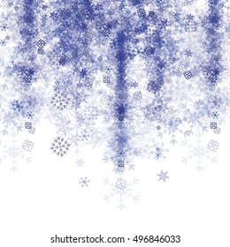 Blue Snowflake Background