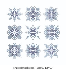 Copo nieve azul cruz