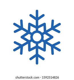 Blue snowflake design, Winter season merry christmas decoration card invitation celebration and holiday theme Vector illustration