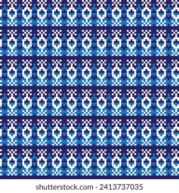 Diseño del patrón de la isla del parachoques de Snowflake azul para textiles de moda, prendas de vestir y gráficos