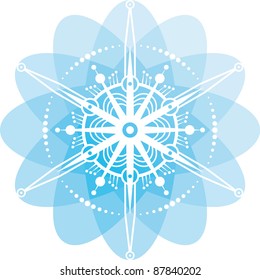 Blue snowflake icon