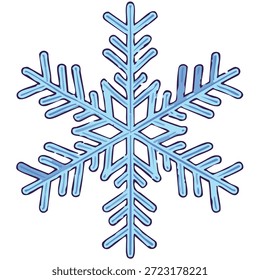 Copo de nieve azul sobre fondo textil de Vector de invierno geométrico escarchado elegante sin costuras blanco